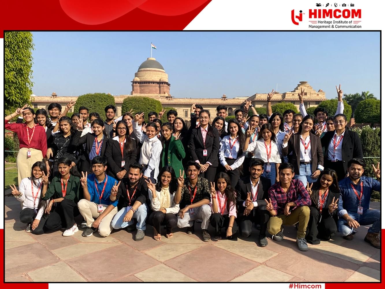 Heritage Institute of Management & Communication New Delhi Rashtrapati Bhawan Visit photo 1